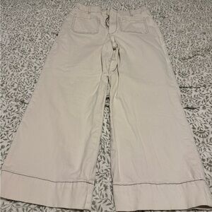 Bagatelle Cream Wide-Leg Pants with Relaxed Fit